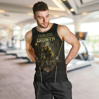 Personalized Muscular Goblin Weightlifting Men Tank Top Pain For Growth Dark Fantasy Gym Graphic