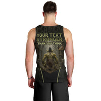 Personalized Muscular Goblin Weightlifting Men Tank Top Pain For Growth Dark Fantasy Gym Graphic