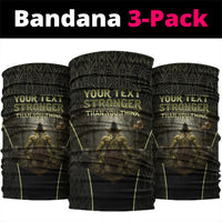 Personalized Muscular Goblin Weightlifting Neck Gaiter Pain For Growth Dark Fantasy Gym Graphic