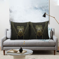 Personalized Muscular Goblin Weightlifting Pillow Cover Pain For Growth Dark Fantasy Gym Graphic