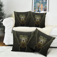 Personalized Muscular Goblin Weightlifting Pillow Cover Pain For Growth Dark Fantasy Gym Graphic