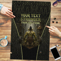 Personalized Muscular Goblin Weightlifting Puzzle Pain For Growth Dark Fantasy Gym Graphic