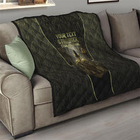 Personalized Muscular Goblin Weightlifting Quilt Pain For Growth Dark Fantasy Gym Graphic