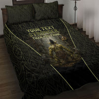 Personalized Muscular Goblin Weightlifting Quilt Bed Set Pain For Growth Dark Fantasy Gym Graphic