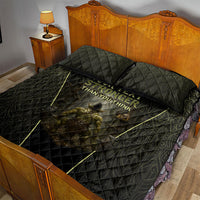 Personalized Muscular Goblin Weightlifting Quilt Bed Set Pain For Growth Dark Fantasy Gym Graphic