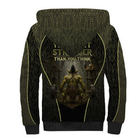 Personalized Muscular Goblin Weightlifting Sherpa Hoodie Pain For Growth Dark Fantasy Gym Graphic