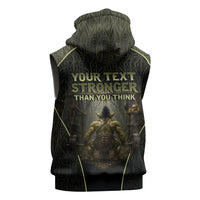 Personalized Muscular Goblin Weightlifting Sleeveless Hoodie Pain For Growth Dark Fantasy Gym Graphic