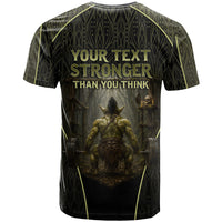 Personalized Muscular Goblin Weightlifting T Shirt Pain For Growth Dark Fantasy Gym Graphic