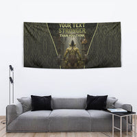Personalized Muscular Goblin Weightlifting Tapestry Pain For Growth Dark Fantasy Gym Graphic