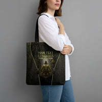 Personalized Muscular Goblin Weightlifting Tote Bag Pain For Growth Dark Fantasy Gym Graphic