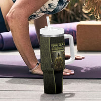 Personalized Muscular Goblin Weightlifting Tumbler With Handle Pain For Growth Dark Fantasy Gym Graphic