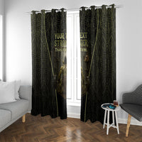 Personalized Muscular Goblin Weightlifting Window Curtain Pain For Growth Dark Fantasy Gym Graphic