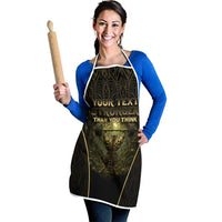 Personalized Muscular Cat Weightlifting Apron Pain For Growth Dark Fantasy Gym Graphic