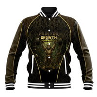 Personalized Muscular Cat Weightlifting Baseball Jacket Pain For Growth Dark Fantasy Gym Graphic
