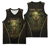 Personalized Muscular Cat Weightlifting Basketball Jersey Pain For Growth Dark Fantasy Gym Graphic