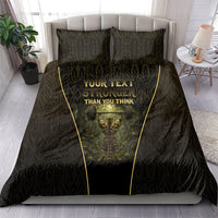 Personalized Muscular Cat Weightlifting Bedding Set Pain For Growth Dark Fantasy Gym Graphic
