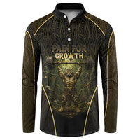 Personalized Muscular Cat Weightlifting Button Sweatshirt Pain For Growth Dark Fantasy Gym Graphic