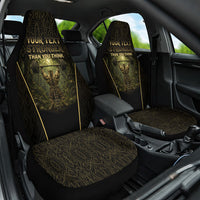 Personalized Muscular Cat Weightlifting Car Seat Cover Pain For Growth Dark Fantasy Gym Graphic