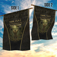 Personalized Muscular Cat Weightlifting Garden Flag Pain For Growth Dark Fantasy Gym Graphic