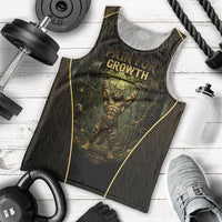 Personalized Muscular Cat Weightlifting Men Tank Top Pain For Growth Dark Fantasy Gym Graphic