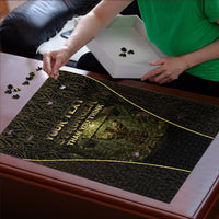 Personalized Muscular Cat Weightlifting Puzzle Pain For Growth Dark Fantasy Gym Graphic