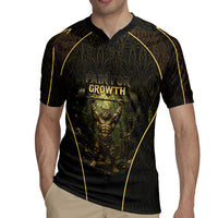 Personalized Muscular Cat Weightlifting Rugby Jersey Pain For Growth Dark Fantasy Gym Graphic