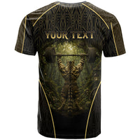 Personalized Muscular Cat Weightlifting T Shirt Pain For Growth Dark Fantasy Gym Graphic