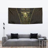Personalized Muscular Cat Weightlifting Tapestry Pain For Growth Dark Fantasy Gym Graphic