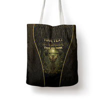 Personalized Muscular Cat Weightlifting Tote Bag Pain For Growth Dark Fantasy Gym Graphic