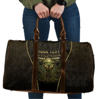 Personalized Muscular Cat Weightlifting Travel Bag Pain For Growth Dark Fantasy Gym Graphic