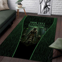 Personalized Muscular Raccoon Weightlifting Area Rug Pain For Growth Dark Fantasy Gym Graphic