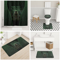 Personalized Muscular Raccoon Weightlifting Bathroom Set Pain For Growth Dark Fantasy Gym Graphic