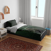 Personalized Muscular Raccoon Weightlifting Bedding Set Pain For Growth Dark Fantasy Gym Graphic