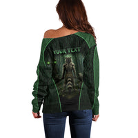 Personalized Muscular Raccoon Weightlifting Off Shoulder Sweater Pain For Growth Dark Fantasy Gym Graphic
