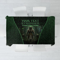 Personalized Muscular Raccoon Weightlifting Tablecloth Pain For Growth Dark Fantasy Gym Graphic