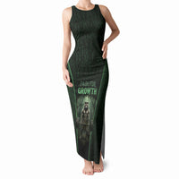 Personalized Muscular Raccoon Weightlifting Tank Maxi Dress Pain For Growth Dark Fantasy Gym Graphic