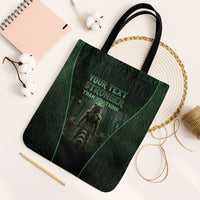 Personalized Muscular Raccoon Weightlifting Tote Bag Pain For Growth Dark Fantasy Gym Graphic