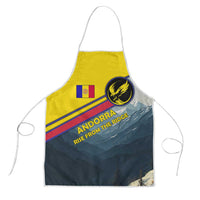 Andorra Apron with Mountain Ridge and Eagle Emblem Design - Wonder Print Shop
