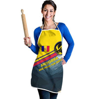 Andorra Apron with Mountain Ridge and Eagle Emblem Design - Wonder Print Shop