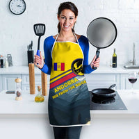 Andorra Apron with Mountain Ridge and Eagle Emblem Design - Wonder Print Shop