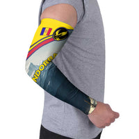 Andorra Arm Sleeves with Mountain Ridge and Eagle Emblem Design - Wonder Print Shop