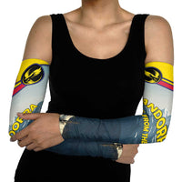Andorra Arm Sleeves with Mountain Ridge and Eagle Emblem Design - Wonder Print Shop