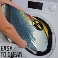 Andorra Bathroom Set with Mountain Ridge and Eagle Emblem Design - Wonder Print Shop