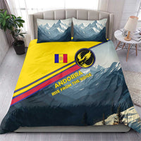 Andorra Bedding Set with Mountain Ridge and Eagle Emblem Design - Wonder Print Shop