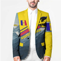 Andorra Blazer with Mountain Ridge and Eagle Emblem Design - Wonder Print Shop