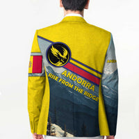 Andorra Blazer with Mountain Ridge and Eagle Emblem Design - Wonder Print Shop