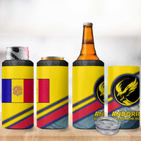 Andorra 4 in 1 Can Cooler Tumbler with Mountain Ridge and Eagle Emblem Design - Wonder Print Shop
