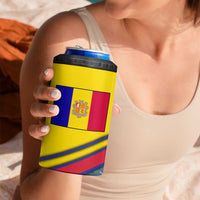 Andorra 4 in 1 Can Cooler Tumbler with Mountain Ridge and Eagle Emblem Design - Wonder Print Shop