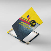 Andorra Canvas Wall Art with Mountain Ridge and Eagle Emblem Design - Wonder Print Shop