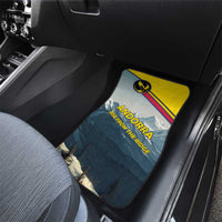 Andorra Car Mats with Mountain Ridge and Eagle Emblem Design - Wonder Print Shop